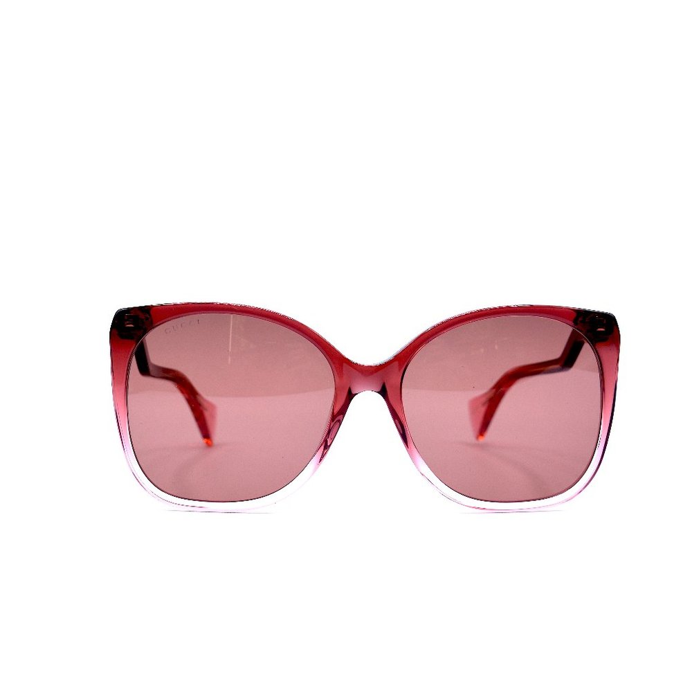 NEW GUCCI GG1010S 004 BURGUNDY RED AUTHENTIC SUNGLASSES 60-18 - Picture 3 of 13